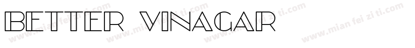 better vinagar字体转换